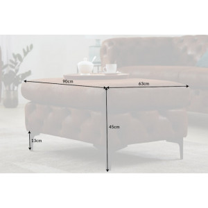 MAGNOLIA design puff - barna
