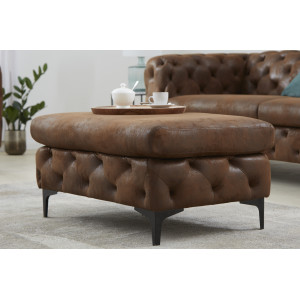 MAGNOLIA design puff - barna INVICTA