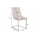 FLORIDA design szék - taupe