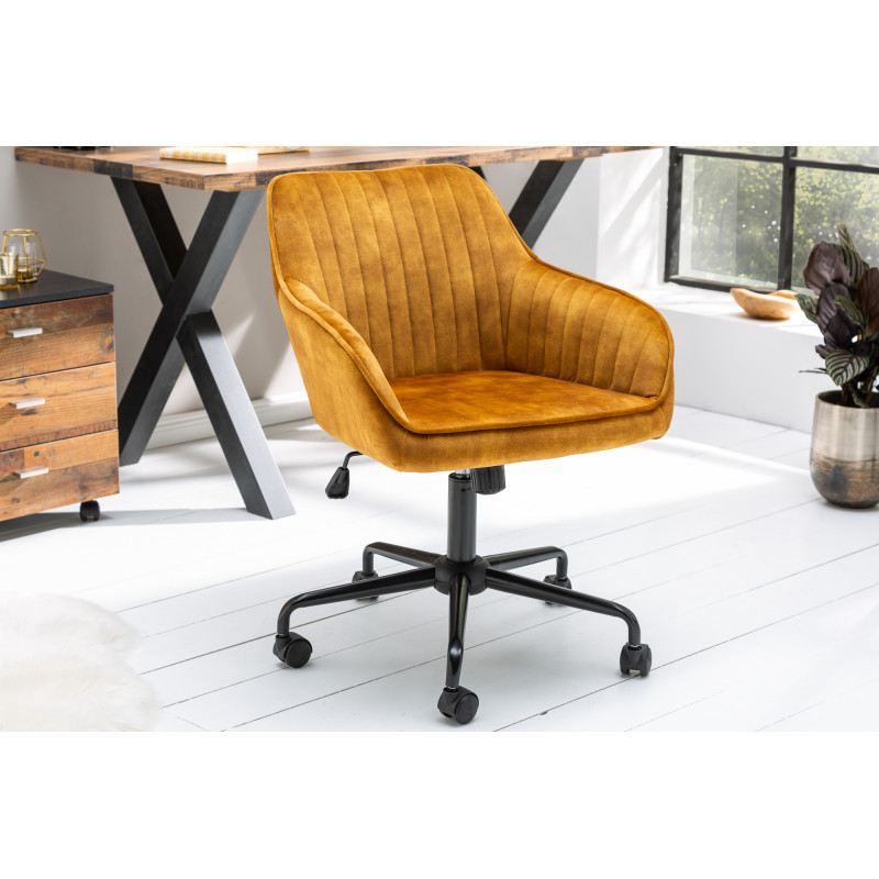 STICH design forgószék -  okker