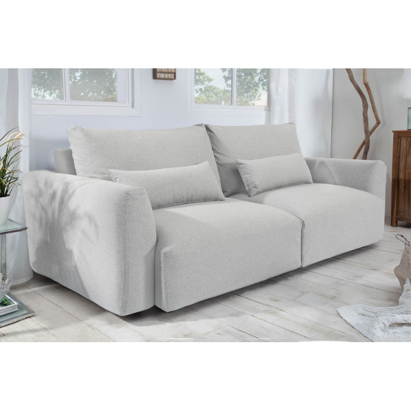 HAMPTON modern kanapé - 240cm - világosszürke