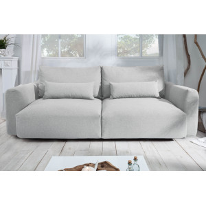 HAMPTON modern kanapé - 240cm - világosszürke