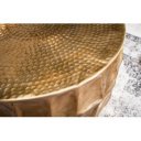 JADE modern fém dohányzóasztal - 68cm - arany