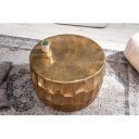 JADE modern fém dohányzóasztal - 68cm - arany