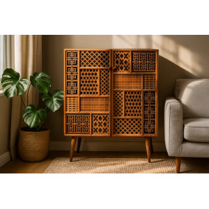 MARRAKESH design mangófa komód - 100cm