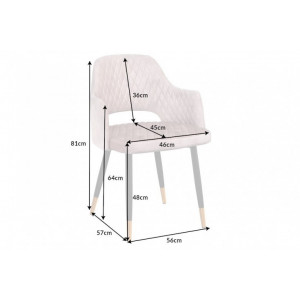 PARIS modern szék - beige