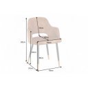 PARIS modern szék - mustársárga