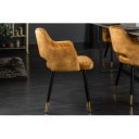 PARIS modern szék - mustársárga