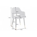 PARIS modern szék - antracit