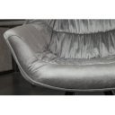 MATCH - design bársony szék - szürke