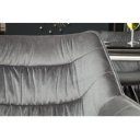 MATCH - design bársony szék - szürke