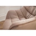 MATCH - design bársony szék - greige