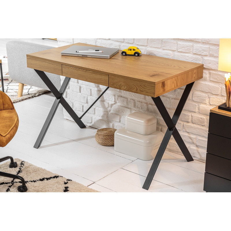 STUDIO modern íróasztal - tölgy dekor