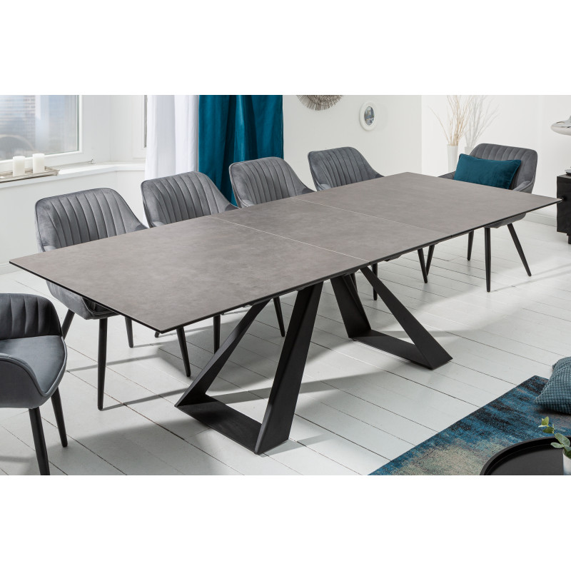 CONCORD design bővíthető étkezőasztal - kerámia- 180-230cm - antracit