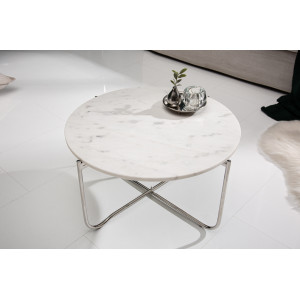 NOBLE modern márvány dohányzóasztal - 62cm INVICTA