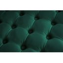 MODERN BAROCK design bársony puff - 75cm - zöld