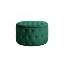 MODERN BAROCK design bársony puff - 75cm - zöld