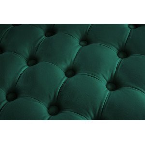 MODERN BAROCK design bársony puff - 75cm - zöld