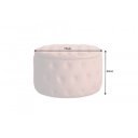 MODERN BAROCK design bársony puff - 75cm - lazac