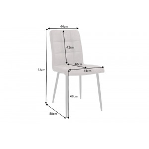 MODERNA modern szék - taupe
