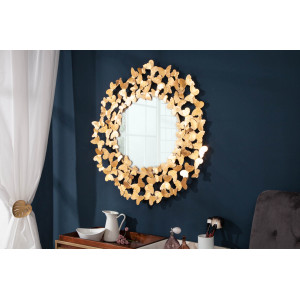 BUTTERFLY design tükör - arany - 78cm