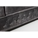 CHESTER bársony kanapé - 205cm - szürke