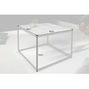 ELEMENTS exkluzív márvány dohányzóasztal - 50cm - fehér