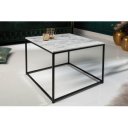 ELEMENTS exkluzív márvány dohányzóasztal - 50cm - fehér