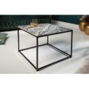 ELEMENTS exkluzív márvány dohányzóasztal - 50cm - szürke