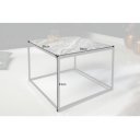 ELEMENTS exkluzív márvány dohányzóasztal - 50cm - szürke