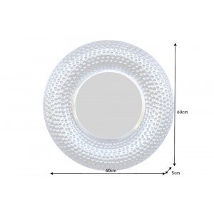 ORIENT design tükör - 60cm - ezüst