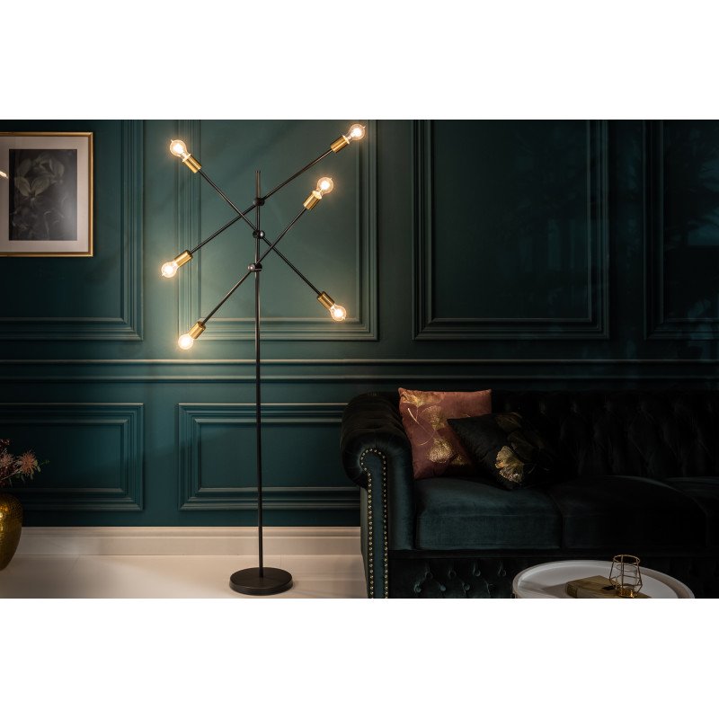 VARIATION design állólámpa - fekete/arany