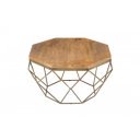 DIAMOND modern mangófa dohányzóasztal - 69cm