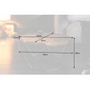 DIAMOND modern mangófa dohányzóasztal - 69cm