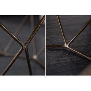 DIAMOND modern mangófa dohányzóasztal - 69cm