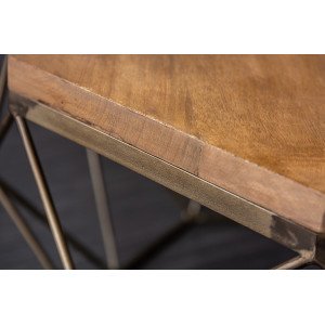 DIAMOND modern mangófa dohányzóasztal - 69cm