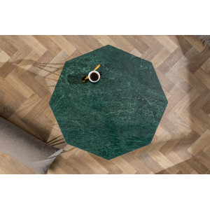 DIAMOND modern márvány dohányzóasztal - 69cm - zöld