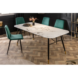 PARIS design üveg étkezőasztal - 180cm - fehér Étkezőasztalok