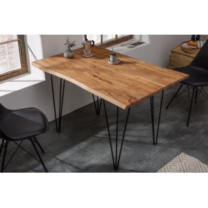 MAMANA tömör akác étkezőasztal - 120cm Étkezőasztalok