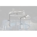 ORIENTAL keleties lerakóasztal szett - ezüst