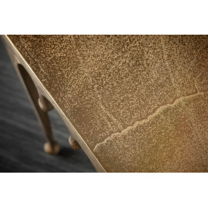 LIQUID design fém lerakóasztal - 34/46cm - arany