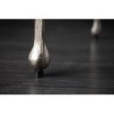 LIQUID design fém lerakóasztal - 34/46cm - ezüst