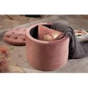 MODERN BAROCK modern bársony puff/tároló - 50cm - lazac