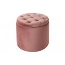 MODERN BAROCK modern bársony puff/tároló - 50cm - lazac