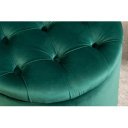MODERN BAROCK modern bársony puff/tároló - 50cm - zöld