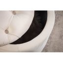 MODERN BAROCK modern bársony puff/tároló - 50cm - beige