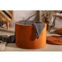 MODERN BAROCK modern bársony puff/tároló - 50cm - narancs