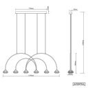 TIFFANY exkluzív függőlámpa