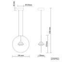 TIFFANY MONO exkluzív függőlámpa