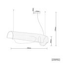 MANTLE design akril függőlámpa